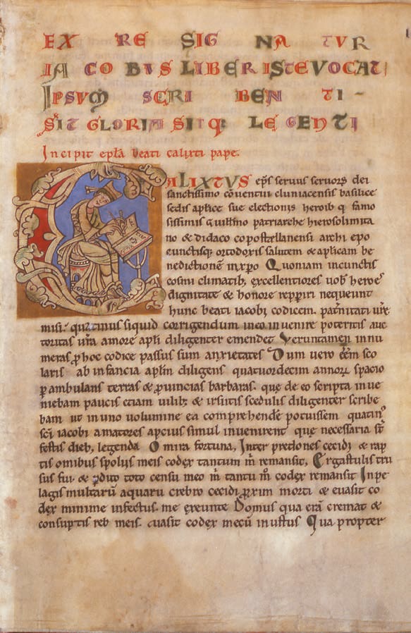 bladzijde uit de codex calixtus
