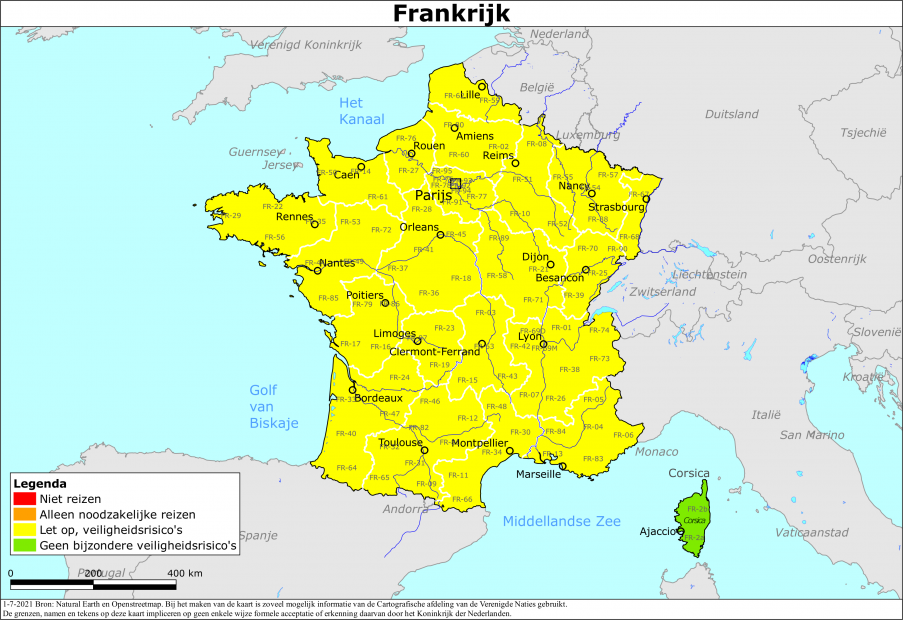 Wasserette Tol envelop Frankrijk en COVID-19 - Santiago