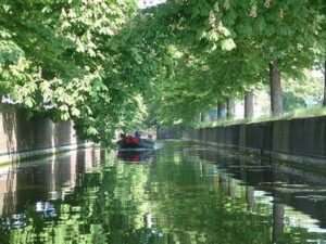 Rondvaartboot in Haagse gracht