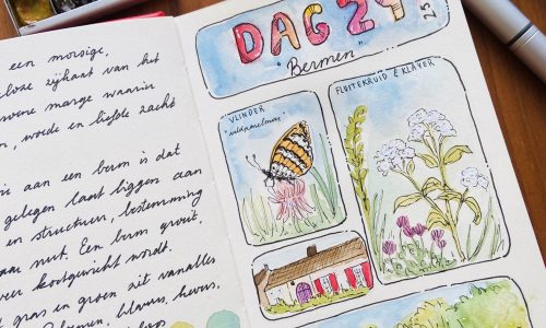 Schetsboekpagina van Camino - Dag 29