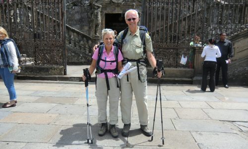 Han en Mieke in Santiago de Compostela 2011